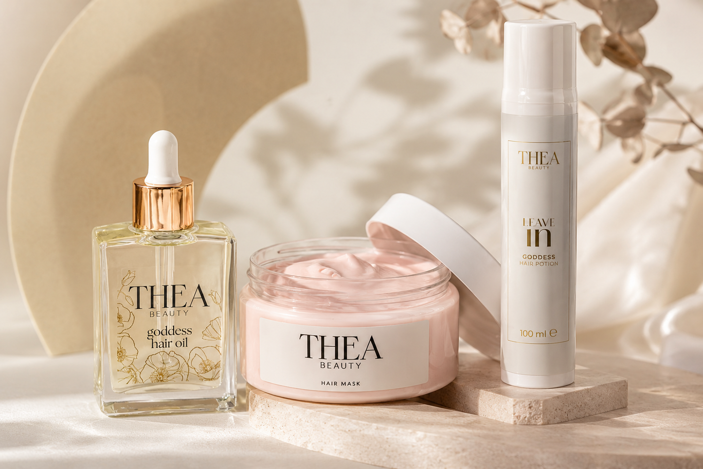THE GLOSS TRIO (leave in serum + olje + maska)